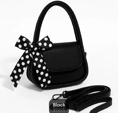 Girl's PU Leather Plain Hand Bag