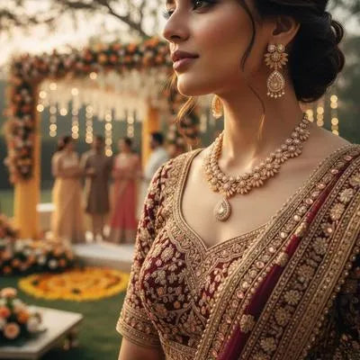 Funky Zarcon Crystal Zarcon Bridal Set New Style Wedding Party Wear