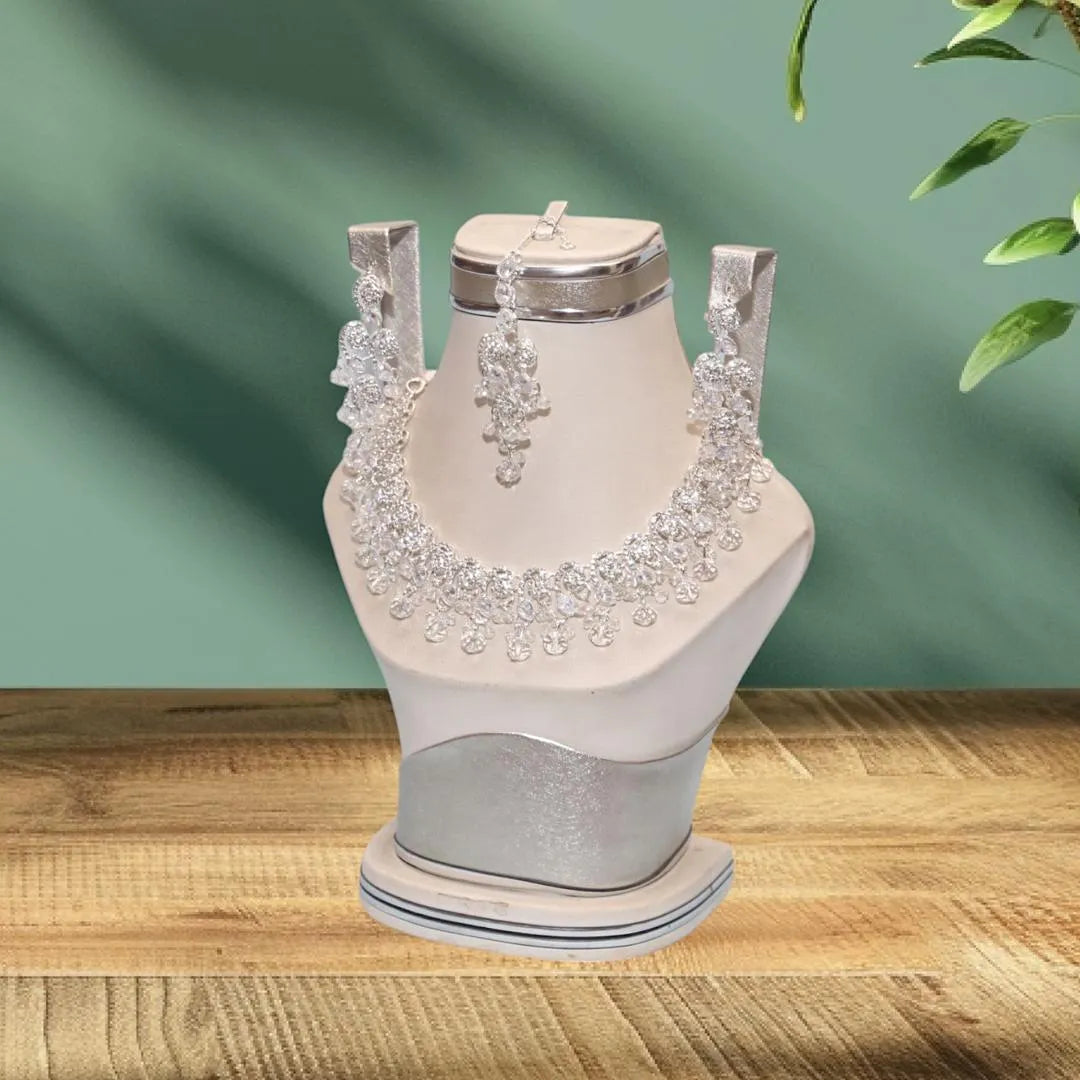 Funky Zarcon Crystal Zarcon Bridal Set New Style Wedding Party Wear