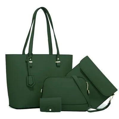 Women's PU Leather Plain Shoulder Bag