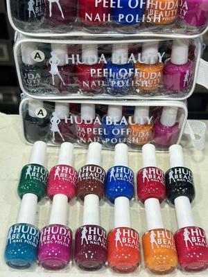 12 Pcs Quick-Drying Peel Off Nail Polish - Smooth and Even Coverage, Resists Peeling