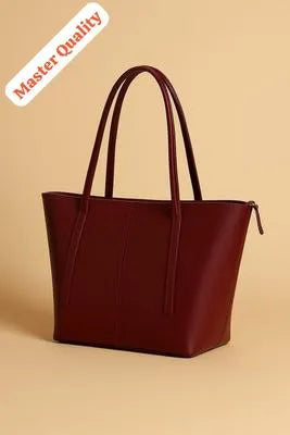 Women's Leather Plain Shoulder Bag Master High Quality
