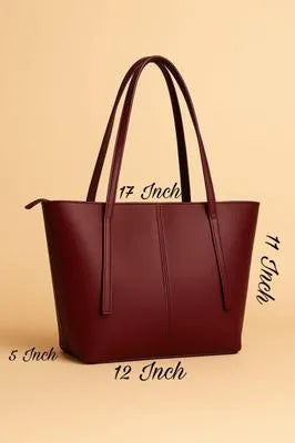 Women's Leather Plain Shoulder Bag Master High Quality
