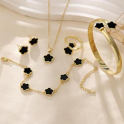 Gold Plated Necklace And Bracelet Set