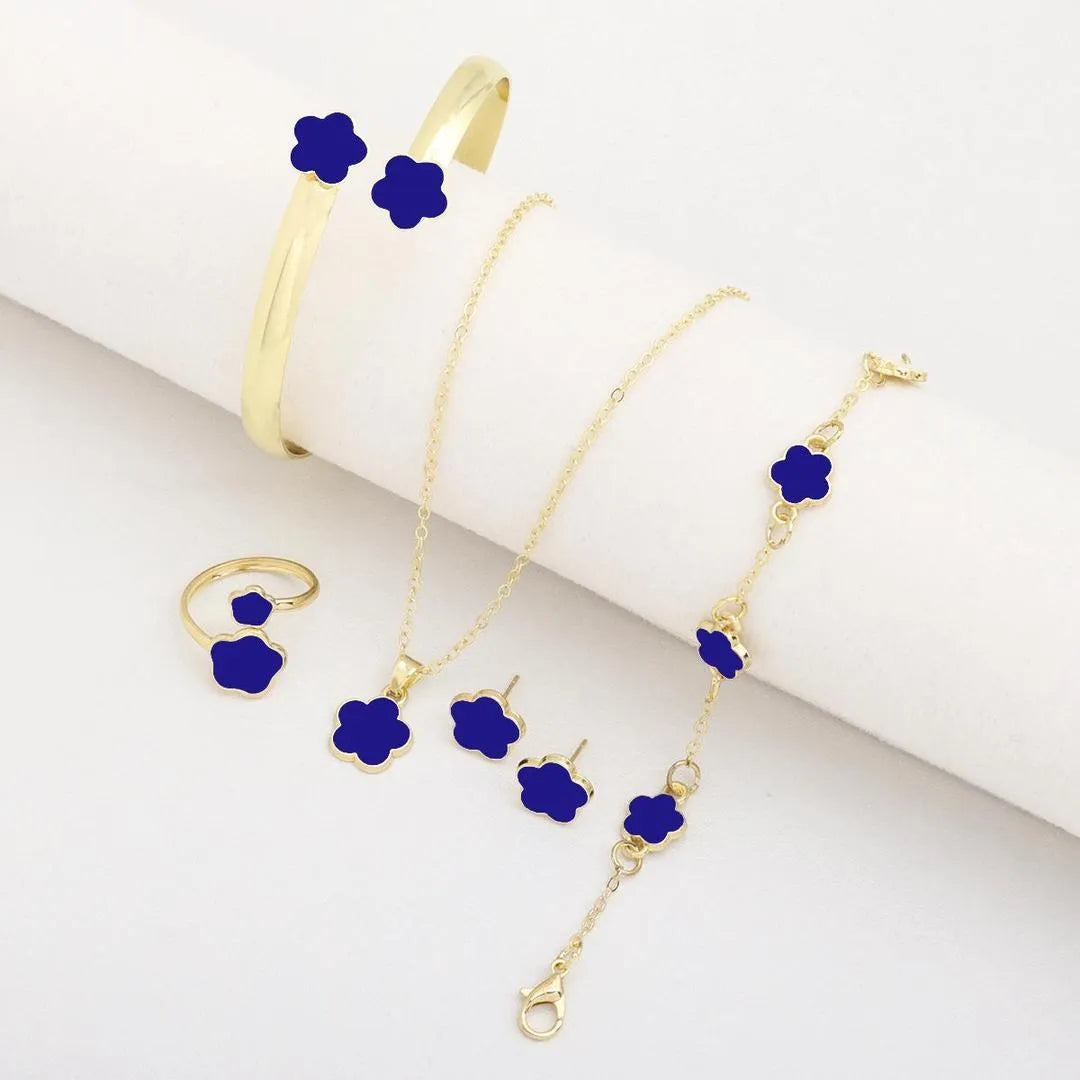 Gold Plated Necklace And Bracelet Set