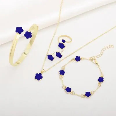 Gold Plated Necklace And Bracelet Set