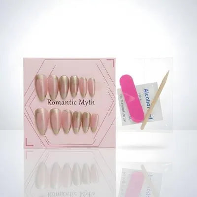 12 Pcs Premium Press-On Nails Set Stylish, Reusable & Easy to Apply
