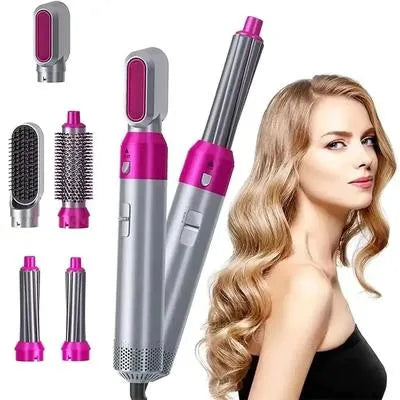 Smooth Salon Quality Hair Curler & Straightener 5 in 1