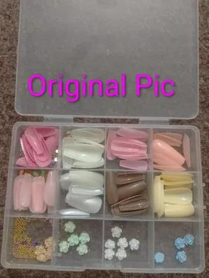 96 Pcs Multicolor Nails With Beads Smooth and Even Coverage Artificial Nails, 1 Pack