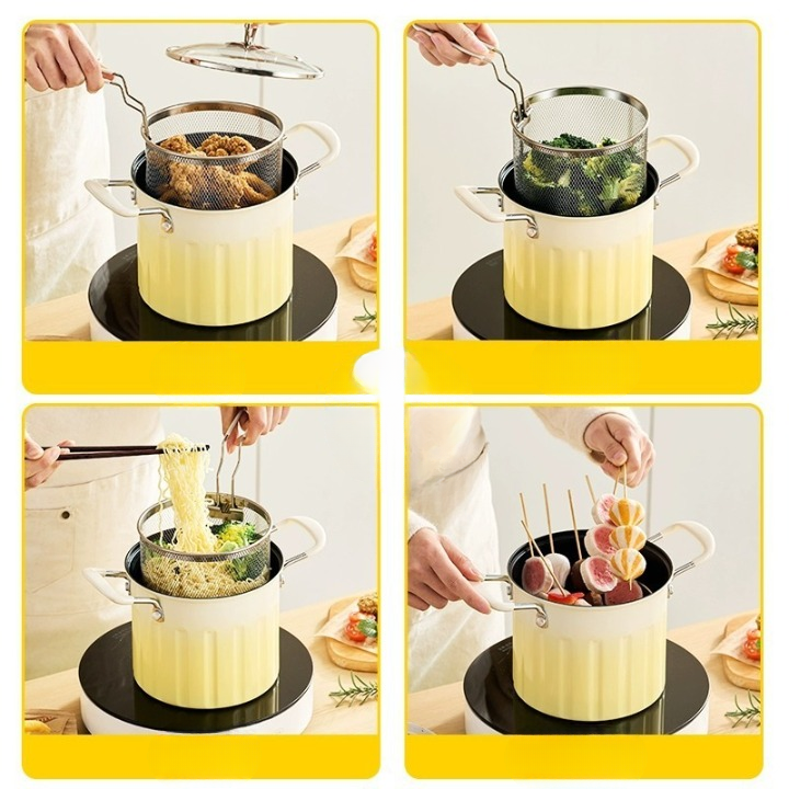 3Ltr Deep Frying Pot With Strainer